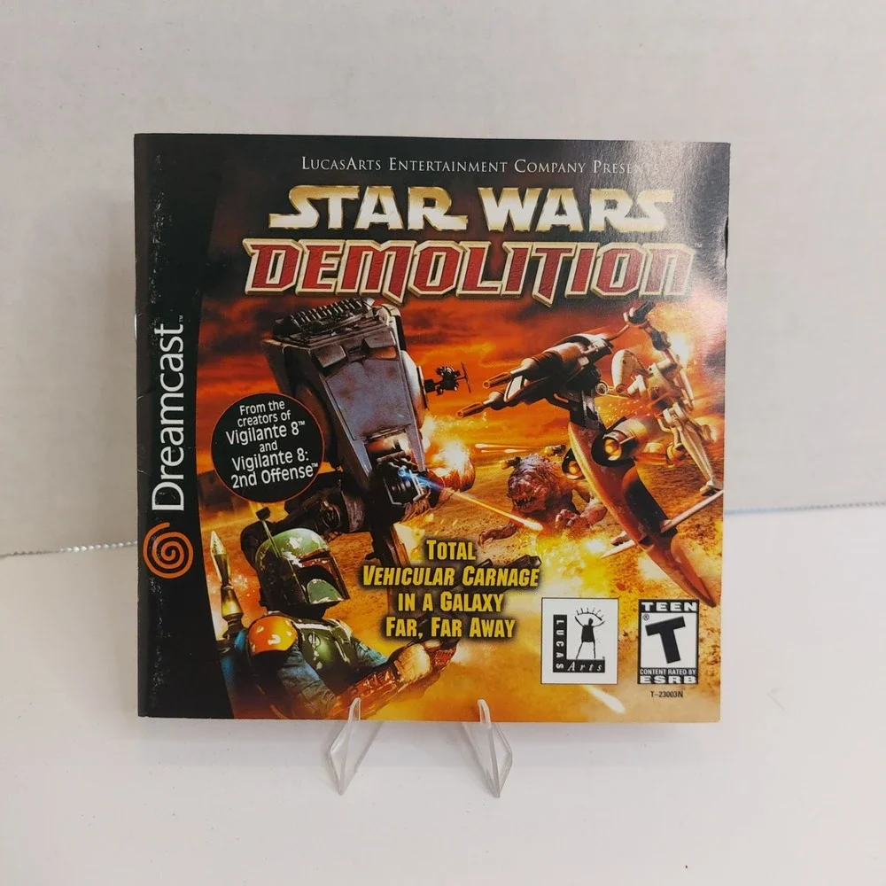 Star Wars Demolition Sega Dreamcast CASE & MANUAL ONLY No Disc Authentic